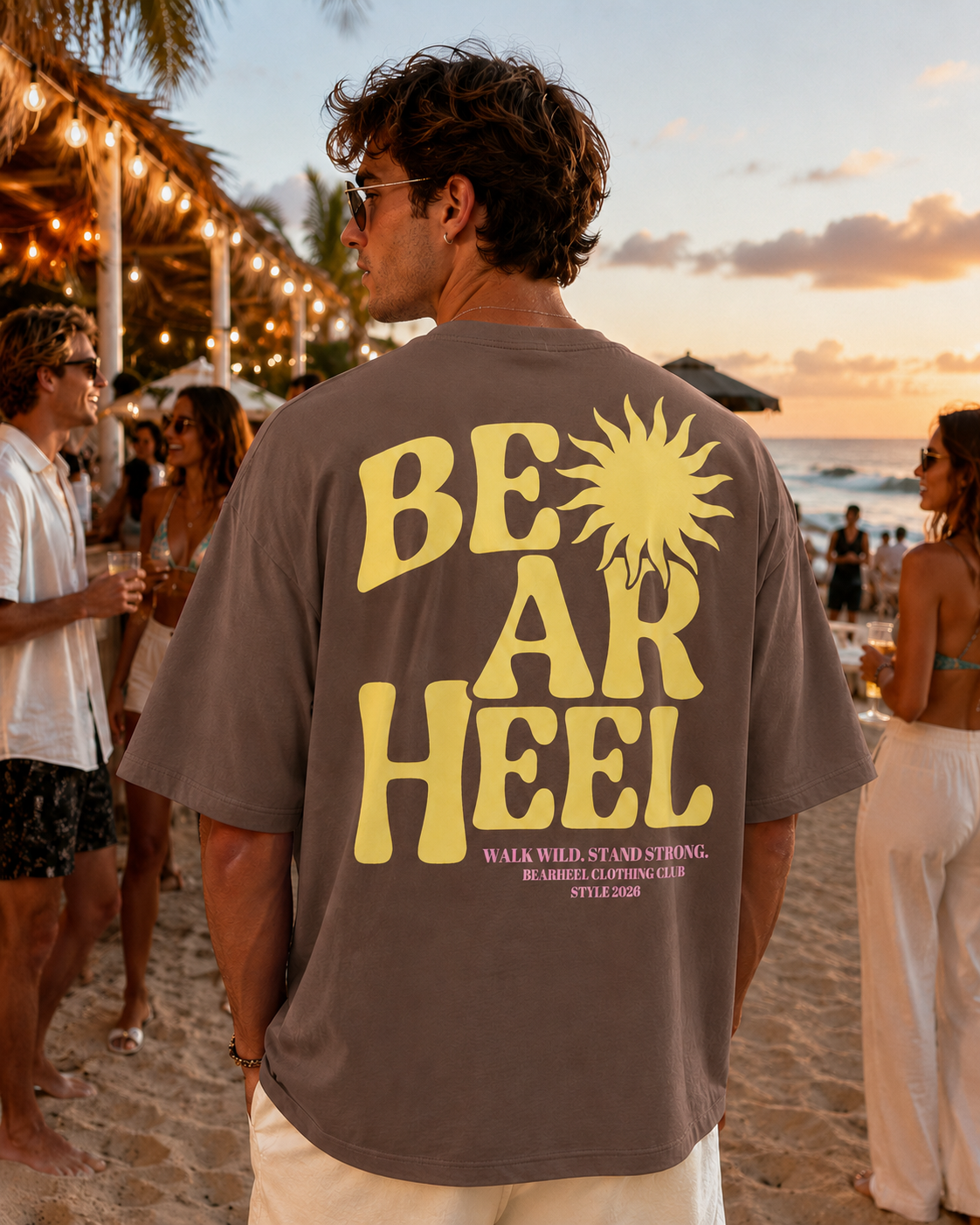 Camiseta Bearheel Sunset Moka