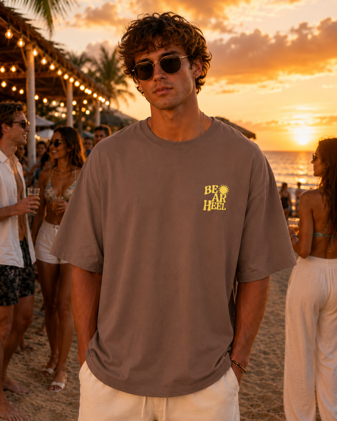 Camiseta Bearheel Sunset Moka